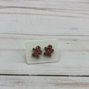 Acrylic Gingerbread Man Earrings